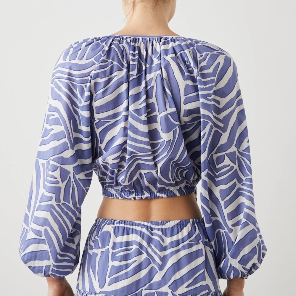 Rails Cotton Katia Crop Top Island Waves size Medium - Picture 11 of 11